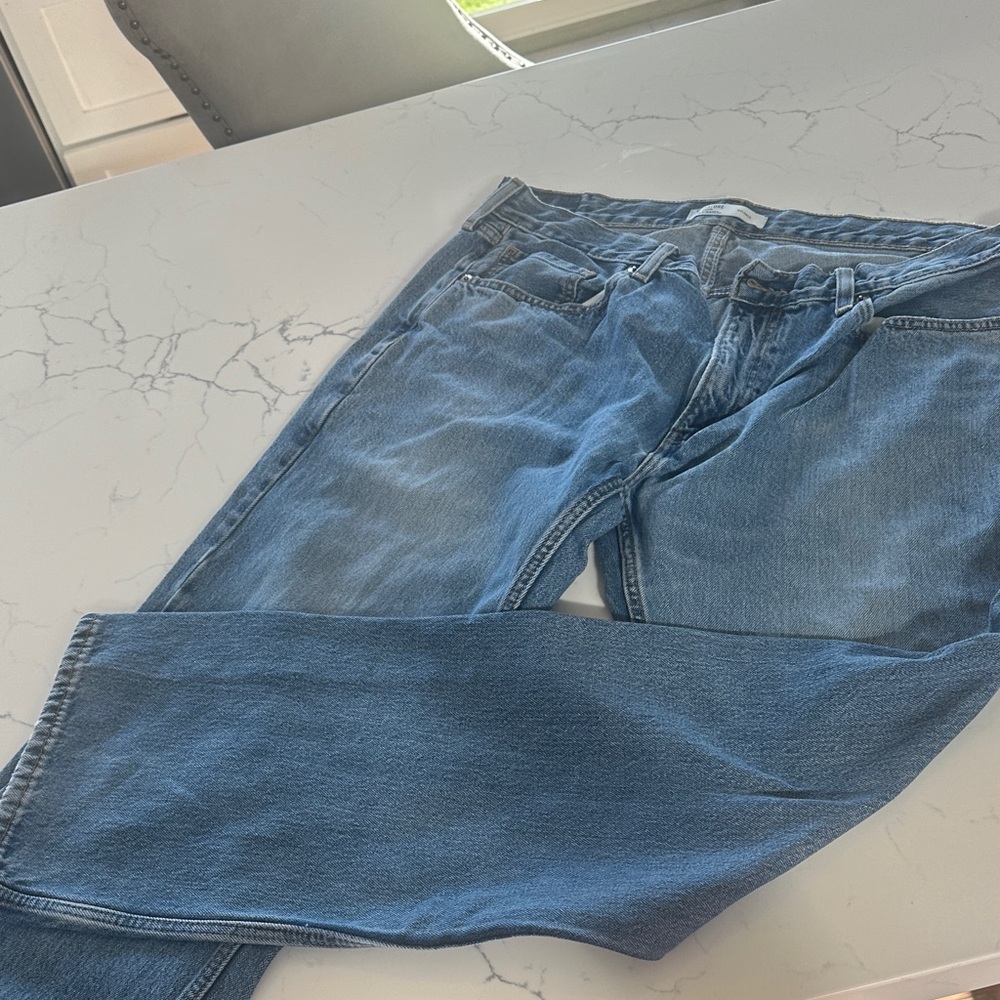 Relaxed Fit Blue Denim Jeans for Men